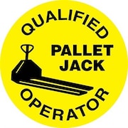 NMC Qualified Pallet Jack Operator Hard Hat Label, Pk25 HH85